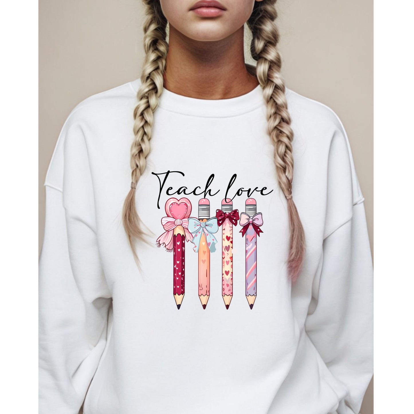 Teach Love Sublimation HTV ready to press